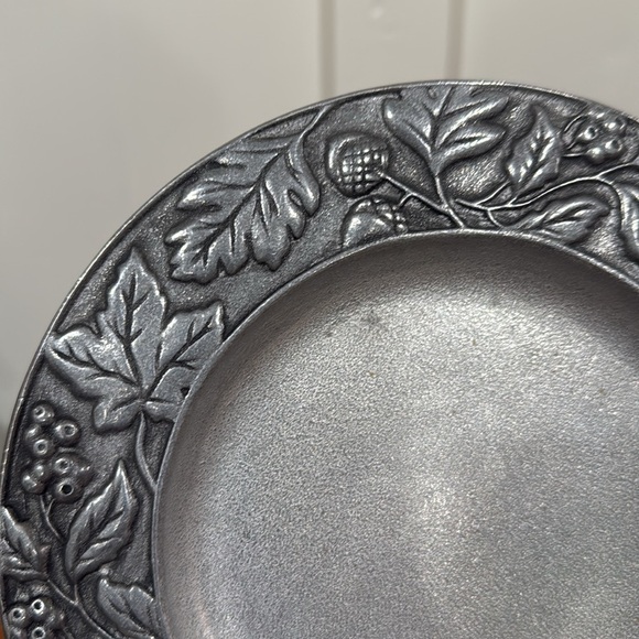 NIB Vtg Longaberger 2001 Falling Leaves 8" Metal Tray - Picture 4 of 7